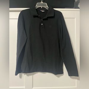 Louis Vuitton Uniform Polo Shirt Black Long Sleeve